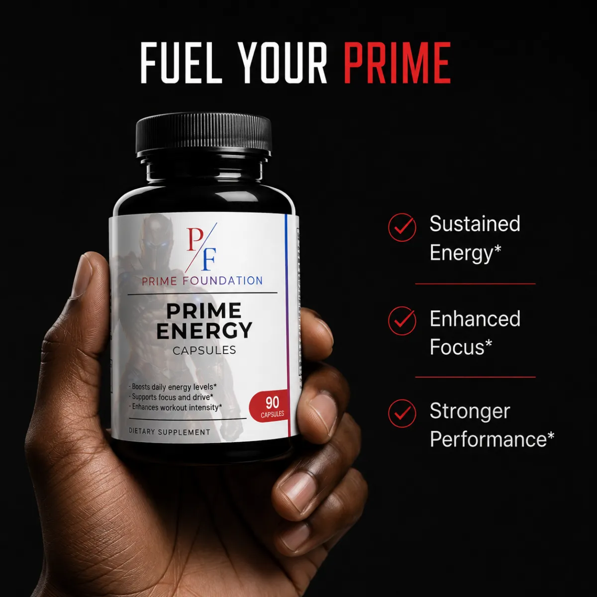 Fuel Your Prime — Sustained energy, focus, performance.
