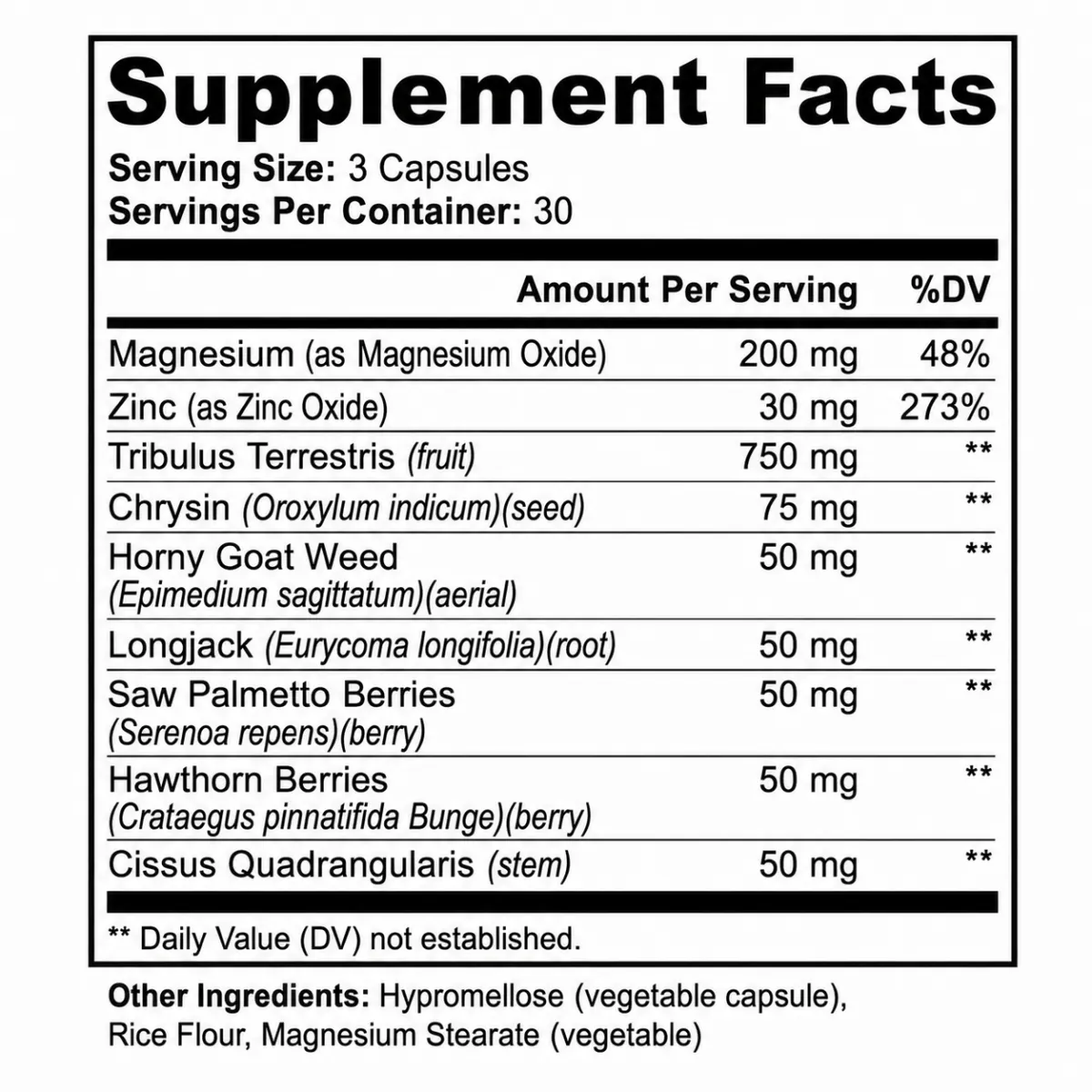 Prime Energy supplement facts and ingredients.